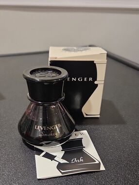 Levenger Bottle Of Fountain Pen Ink "Smokey"